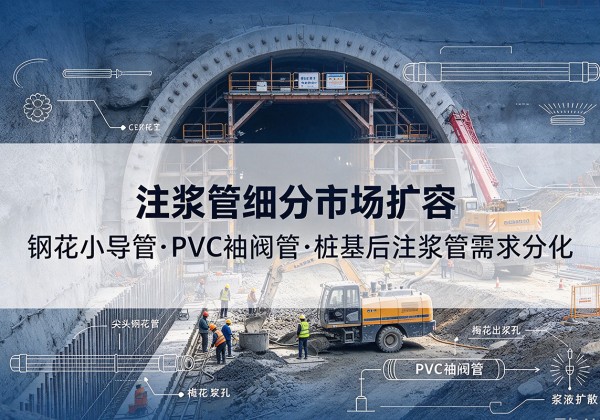 文山注浆管细分市场扩容，隧道钢花小导管、PVC 袖阀管、桩基后注浆管需求分化
